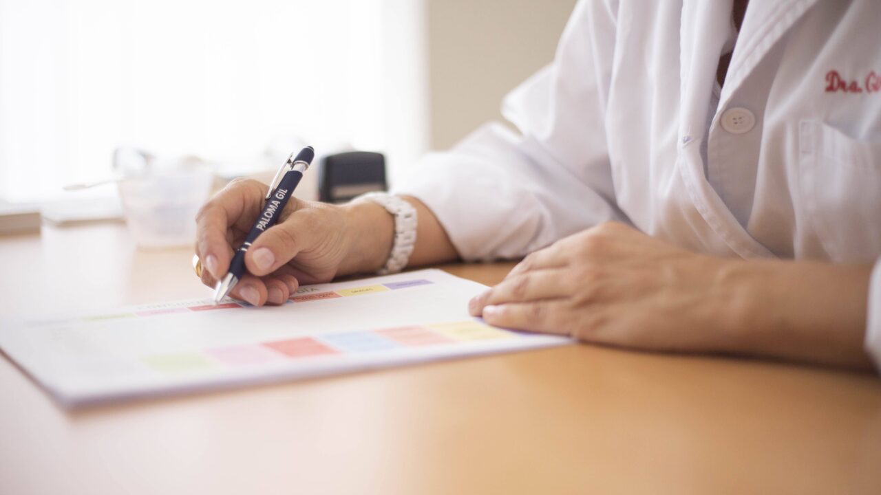 Doctor discussing a weight-loss medication prescription with a patient